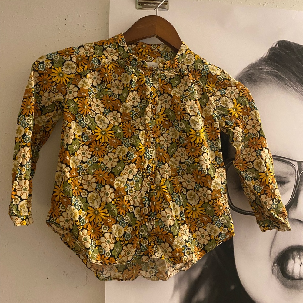 Zara Fall floral girls top - Picture 1 of 2